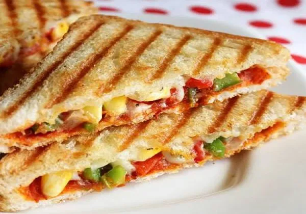  Paneer Tikka Club Sandwich 