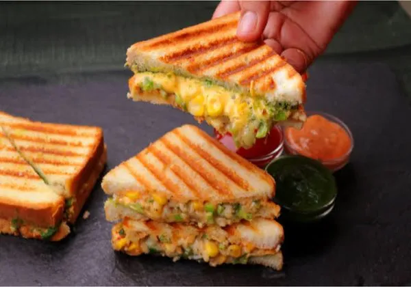 Corn Cheese Sandwich 