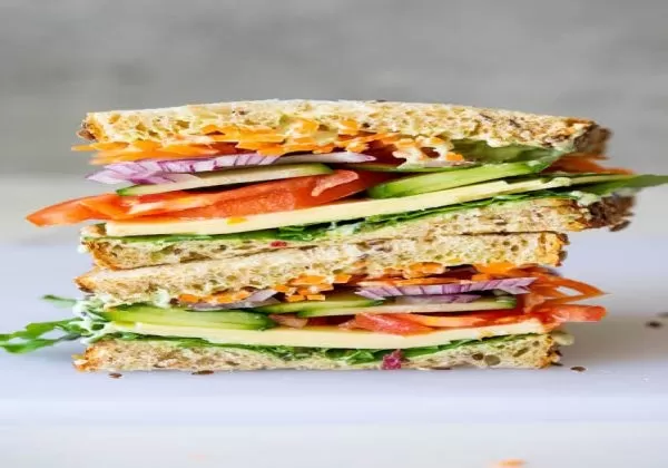 Paneer Tikka  Club Cheese Sandwich 